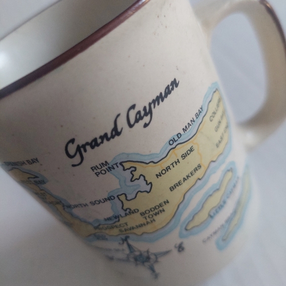 Vintage GRAND Cayman Coffee Mug Stoneware Type CUP ISLANDS - Picture 2 of 6